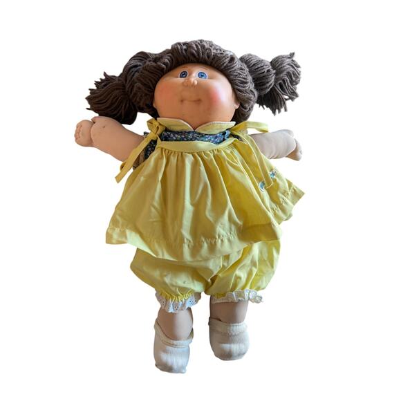1978 1982 Cabbage Patch Doll Appalachian Artworks Brown Hair Blue Eyes READ - Picture 2 of 10